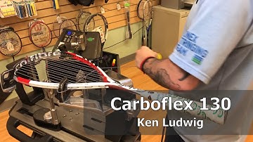 Time Lapse: How to String a Tecnifibre Carboflex 130 Squash Racquet