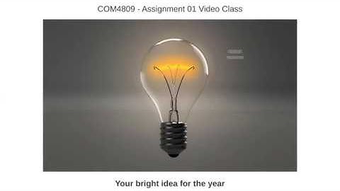 COM4809 Assignment 01 - 2020