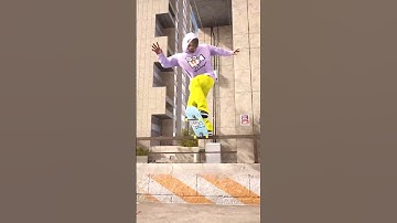 DOUBLE GRIND - Fs Bluntslide to 50-50 Grind at the Chatham Towers in Session (Skate Sim) 💩 #shorts