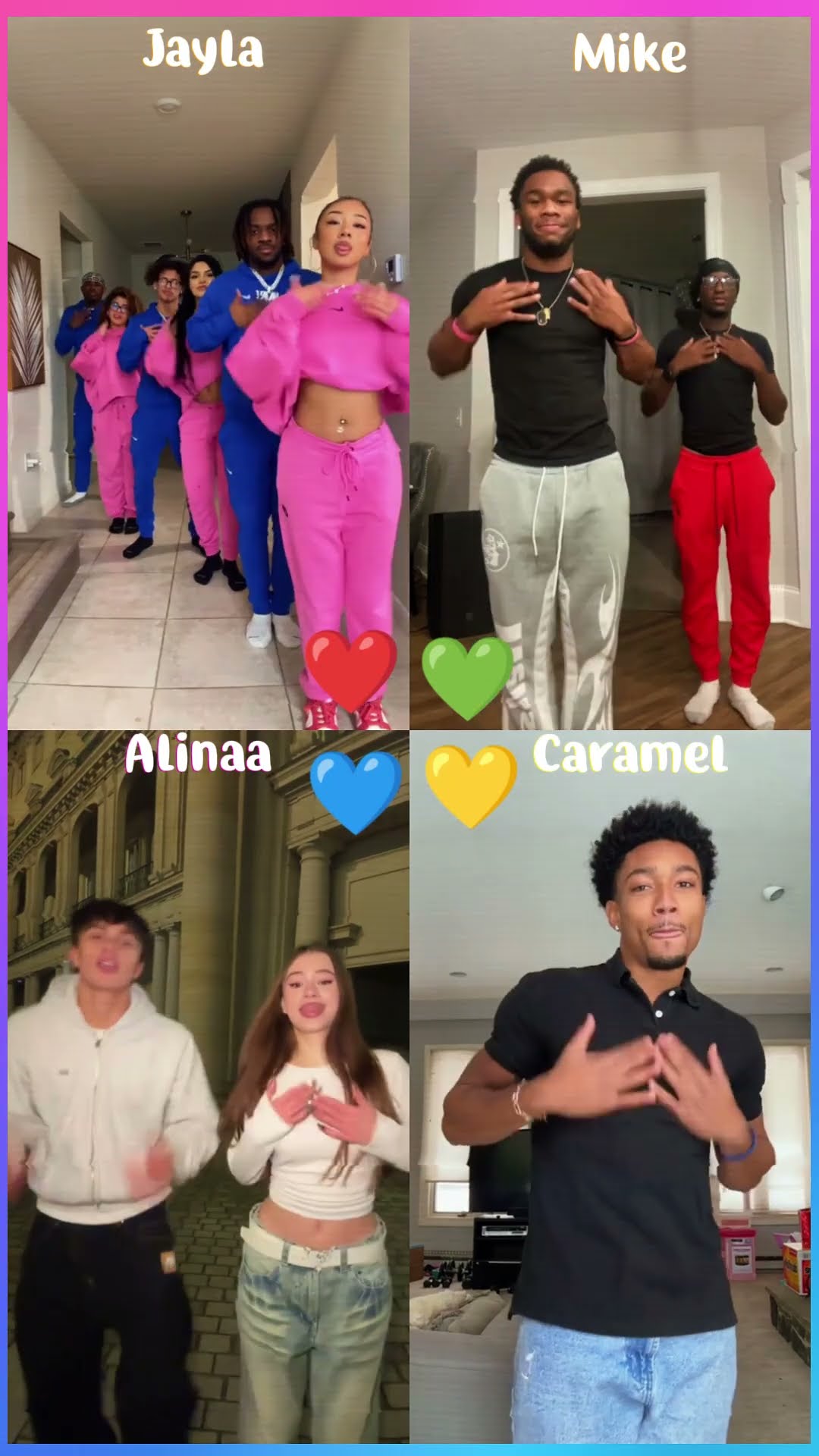 Rock with Me - Jayla x Mike x Alinaa x Caramel #shorts #dance #tiktok