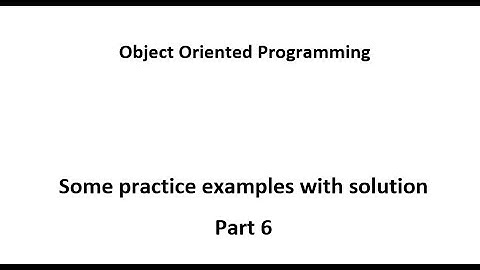 Object oriented programming practice 6 examples | OOP | Type and run on compiler