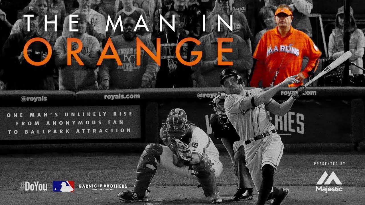 Marlins Man asked to cover up orange jersey at Royals game