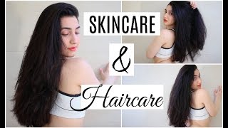 MY MORNING ROUTINE 2018! (Skincare &amp; Haircare) | Camelia Katoozian