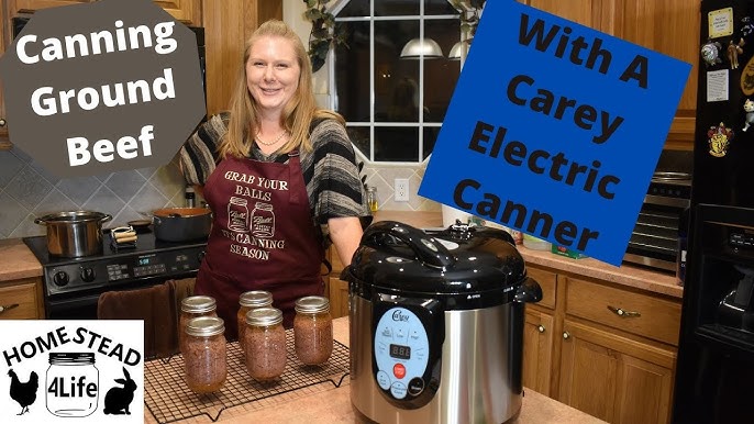 Canning Beef Stew in the electric Carey/Nesco Canner -  in