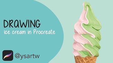Ice cream full timelapse | Procreate