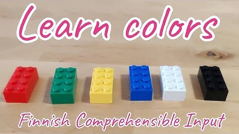 Colors in Finnish | Comprehensible input for beginners