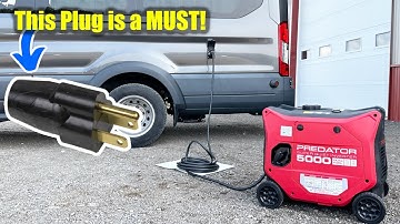 The new Predator 5000 Watt Generator needs this Neutral-Ground Bonding Plug to run our Camper Van