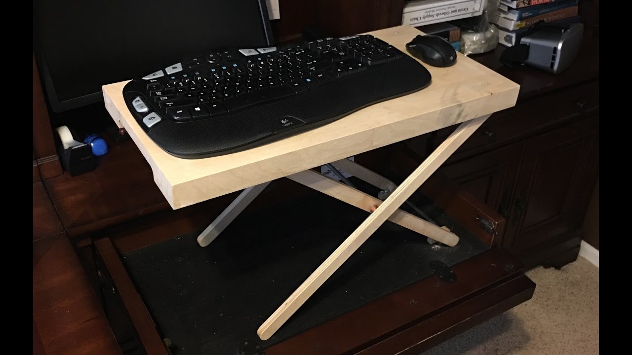 Standing Desk Platform For Keyboard Youtube