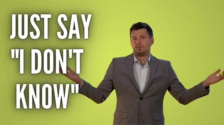 Rabbi YY Jacobson: I Don't Know