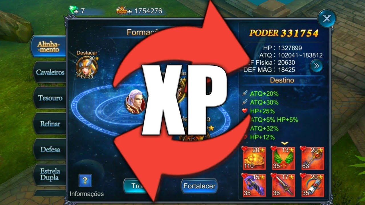 Como Transferir Xp (Lvl) De um Tesouro Para o Outro - Goddess Primal Chaos Mobile MMORPG - YouTube