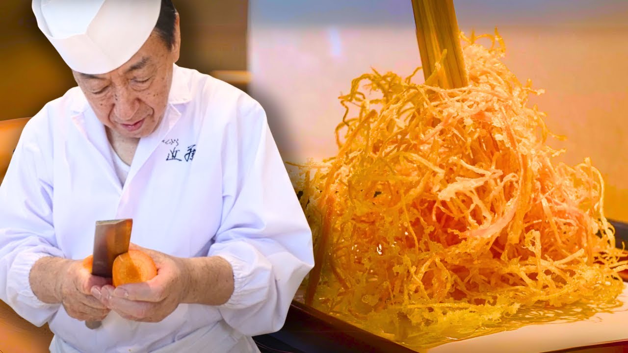 $180 Michelin star Tempura Course in Tokyo by Japanese Chef Kondo Fumio - Amazing Skills!