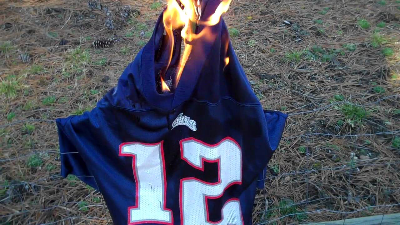 burning tom brady's jersey