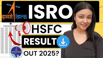 isro hsfc result 2025 | hsfc result 2025 | how to check isro hsfc result | mahir academy