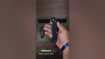 The Ultimate Knife Comparison - Spyderco | Military 2 | PM2 | Para 3