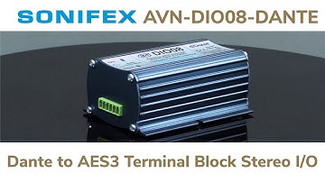 Sonifex AVN-DIO08 Dante AoIP to AES3 Terminal Block Stereo Input & Output
