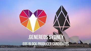 GenerEOS EOS BlockProducing Candidates - Team Introduction Video