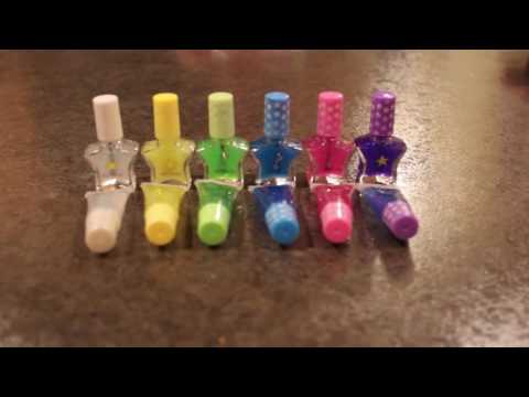 just-4-girls-nail-polish-and-lip-gloss-set-(12-pack)-unboxing