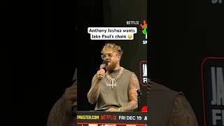 Anthony Joshua Wants Jake Pauls Chain
