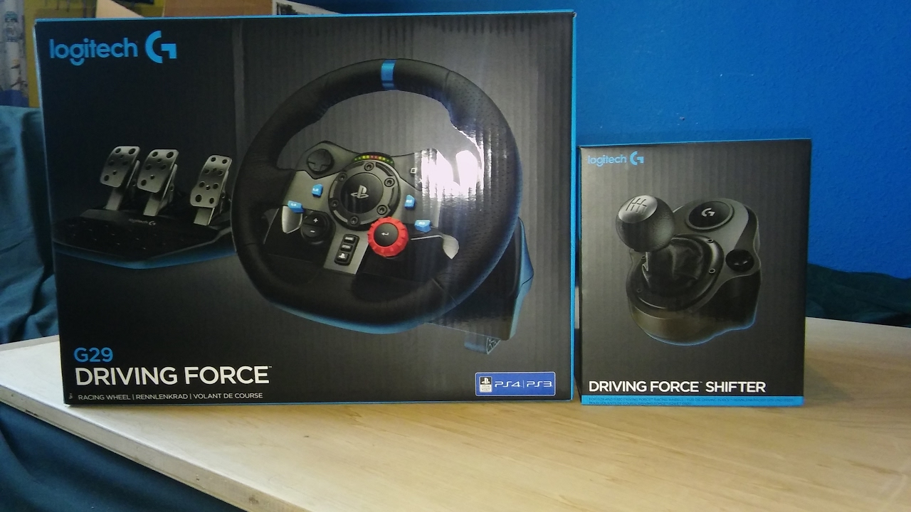 Logitech G29+Shifter Unboxing YouTube