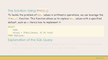 Handling Arithmetic Operations in MySQL: How to Manage NULL Values