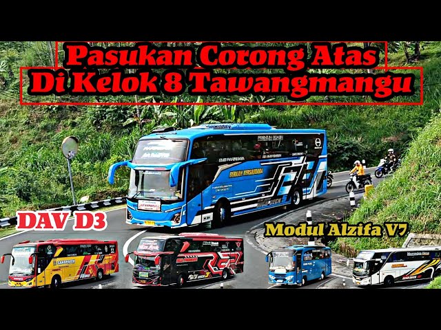 Pesona Bus Cortas dengan Modul DAV D3 dan Alzifa V7 || Kelok 8 Tawangmangu class=