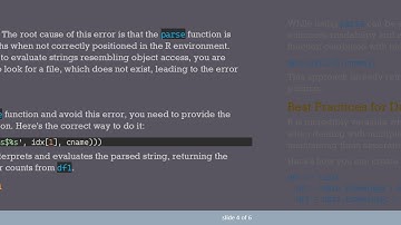 Solving the No such file or directory Error in R with parse