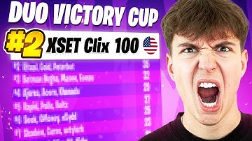 Clix 2ND PLACE Duo Victory Cash Cup 🥈 (WORLD RECORD KILLS)