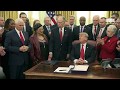 President Trump participates in a signing ceremony for S. 756 and H.R. 6964