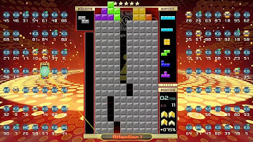 [Tetris 99] invictus snipe lobby #26: double save (408 lines cleared)