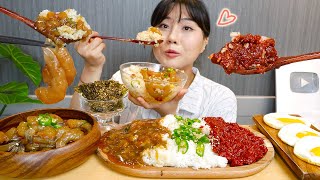 ENG) Marinated Shrimp & Crabs MUKBANG🧡 Gejang and saewoojang Real sound asmr eating