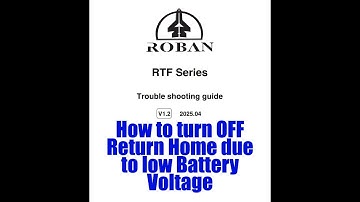 ROBAN 470 RTF GPS X2 FC RC Helicopter How to turn  Low Battery Return Home OFF