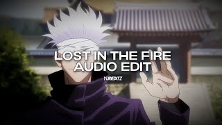 lost in the fire - gesaffelstein & the weeknd [edit audio] Resimi