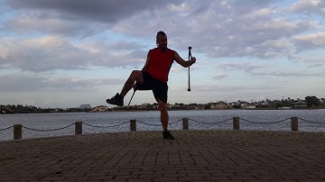 Devil stick flow at the lake