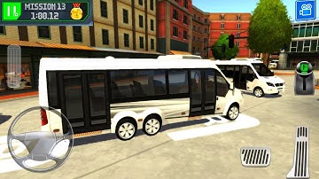 Bus Station: Learn to Drive Gameplay / bus driving game - bus parking game