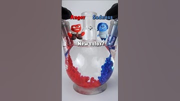 Mix colors to create new colors. #satisfying #colormixing #disney #colors #insideout2 #cartoon