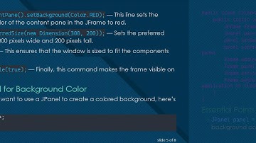 How to Create a Color Background in Java Using JFrame or JPanel