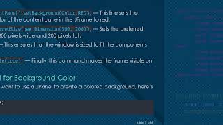 How to Create a Color Background in Java Using JFrame or JPanel