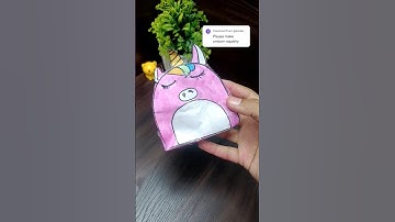 DIY unicorn squishy 😍#delishascolourpallete #youtubeshorts #youtube #art #craft