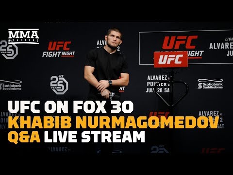 Khabib Nurmagomedov Q&A at UFC Calgary Live Stream - MMA Fighting