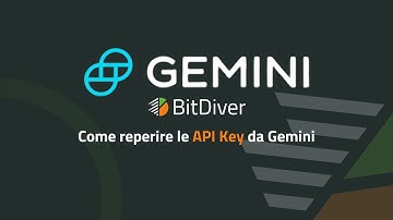 BitDiver - Gemini - Tutorial Creazione API Key