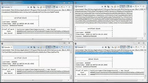 Cryptocurrency 01 + Java + Proof of Work (public version)