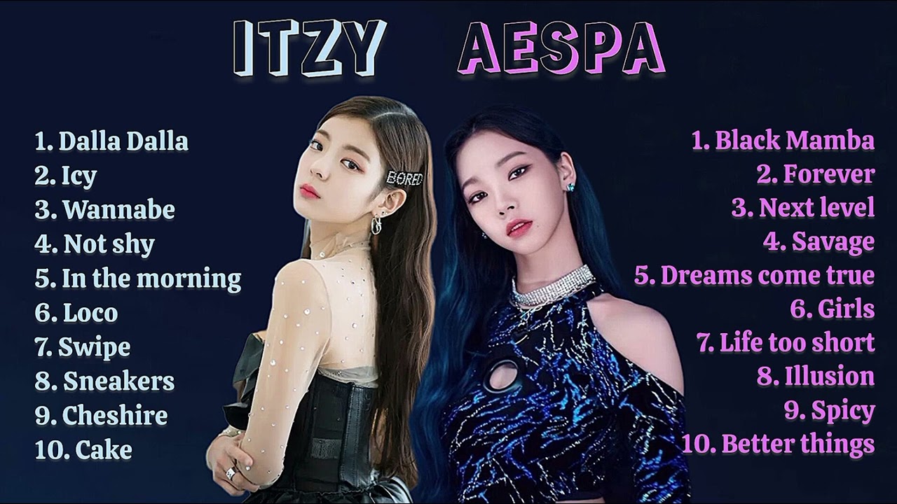 [ ITZY & AESPA ] PLAYLIST SONG  ||  choose your fav kpop ♡   #aespa #itzy