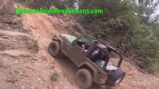 Stock TJ climbs new hill at Dirt Nasty Offroad