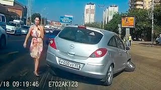 АВТО ПРИКОЛЫ 2016. Автоприколы за рулем, Бабы ТП за рулем #25