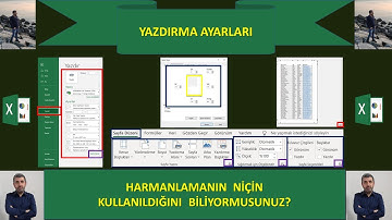 YAZDIRMA AYARLARI (Excel Dersleri/Eğitimleri Temelden Zirveye)