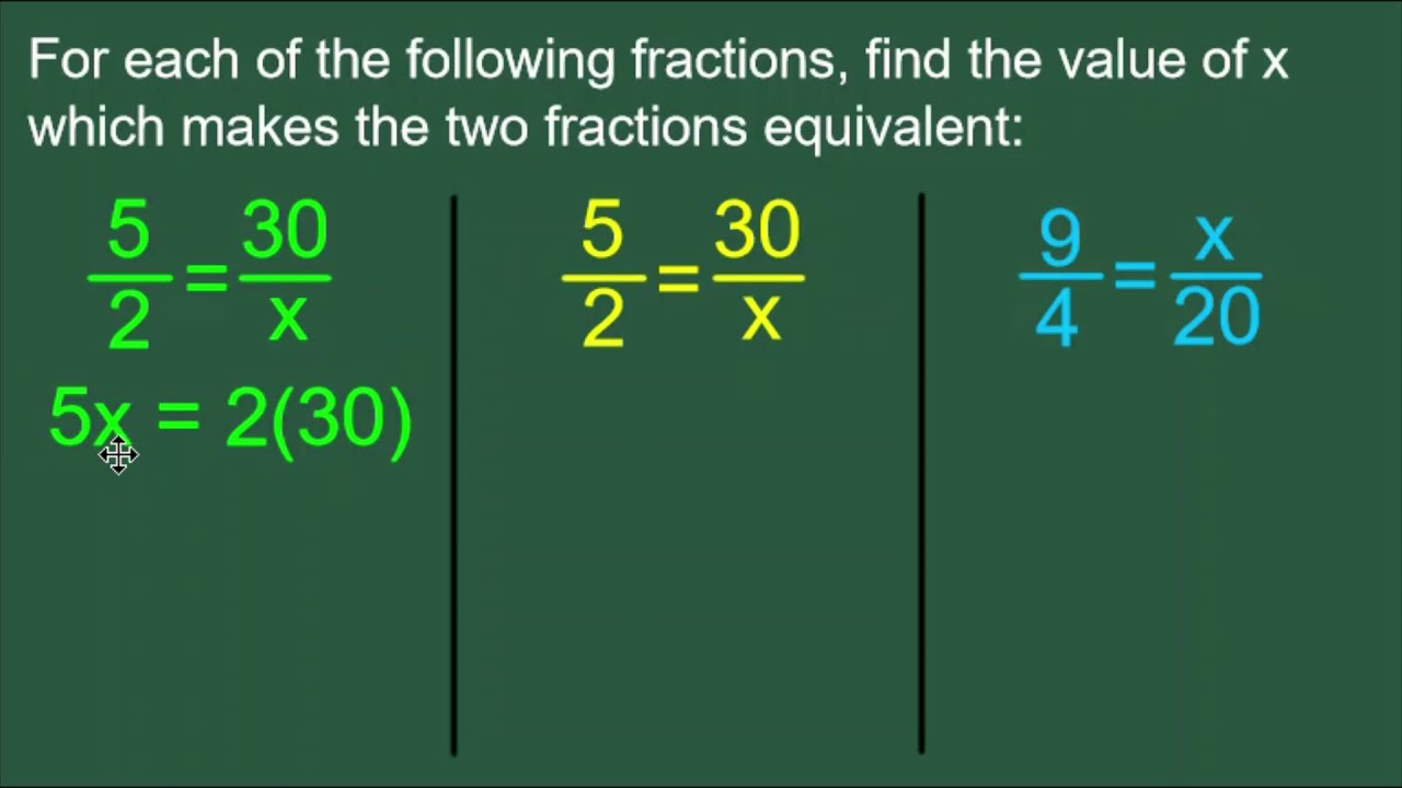 Find Equivalent Fractions Using Cross Multiplication YouTube find-equivalent-fractions-using-cross-multiplication-youtube