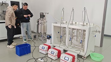 Flow cell ultrasonic homogenizer for rare earth nano particles dispersion