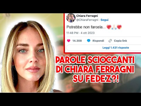 CHIARA FERRAGNO ROMPE IL SILENZIO: Aggiornamento sul Ricovero di Fedez ...