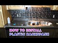 How to Install Plastic Backspash
