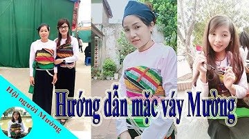 Cô gái dân tộc Mường thuần thục trong cách mặc trang phục truyền thống | Trai Xứ Mường